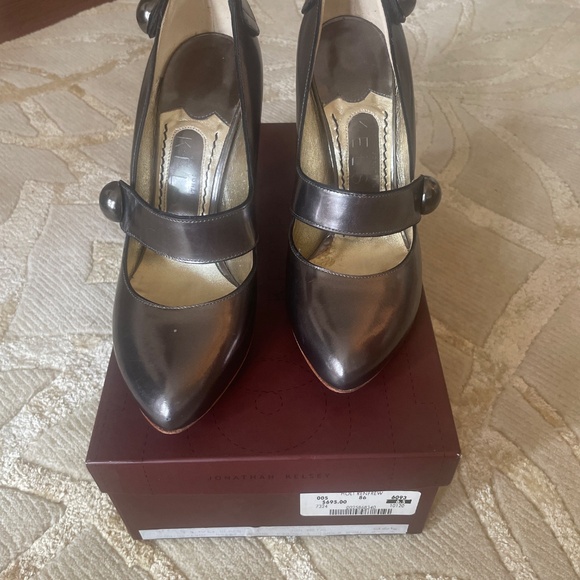 Metallic Mary-Jane style heels from Jonathan Kelsey - Picture 9 of 10